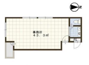 アンビション三和Ⅱビル４階間取り図