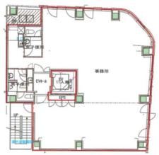 香蘭社ビル基準階図面
