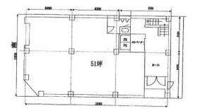 瓦町公洋ビル間取り図　１F