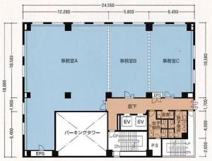 椿本ビル基準階図面