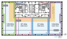 品川シーサイドウエストタワー基準階間取り図