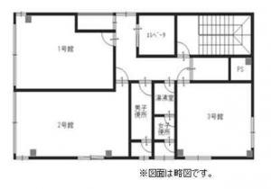 戎四ツ橋ビル基準階間取り図