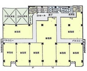 ＩＮ東洋ビル基準階間取り図