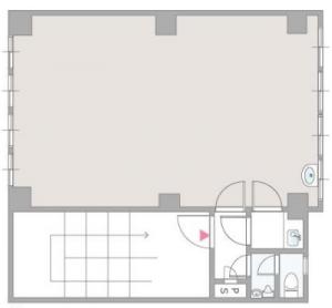 おおきに豊崎西公園ビル基準階間取り図