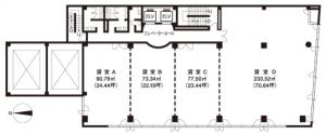 ＳＴＤ茨木ビル基準階間取り図