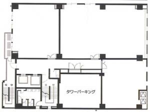 AXIS南森町ビル基準階図面