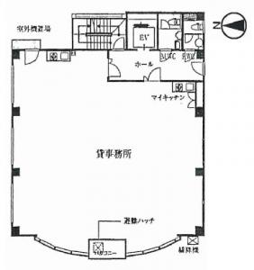 下味原ＢＷＩビル基準階間取り図