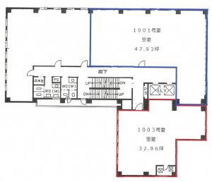 梅田プラザビル本館１０階間取り図
