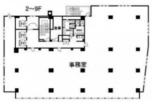 梅田パシフィックビル基準階図面