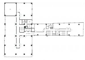 天満橋千代田ビル１号館基準階間取り図