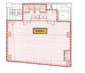 アーク南森町ビル基準階間取り図