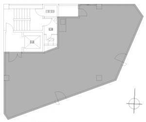 若杉西梅田ビル基準階間取り図