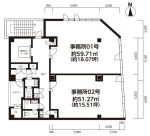 エル・ミズホビル基準階図面