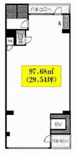 加賀タワービル基準階間取り図