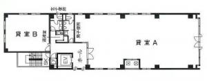 本町イシカワビル基準階間取り図