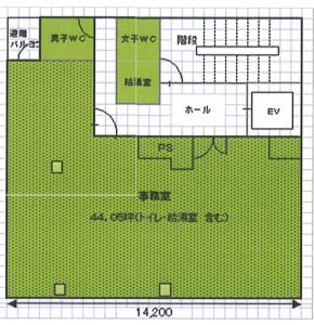 東京都市開発御堂筋ビル間取り図
