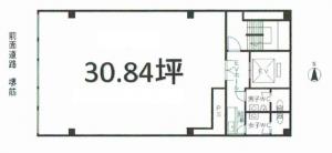 エスペランサ瓦町ビル基準階間取り図