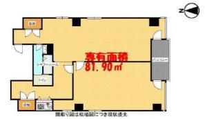 ラインビルド南船場ビル１０階間取り図