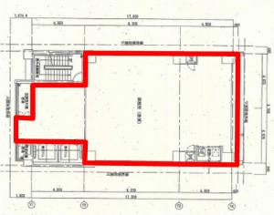 南森町アーバンビル３階間取り図