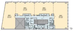 新大阪第５ドイビル基準階間取り図