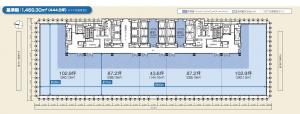 中之島ダイビル基準階間取り図