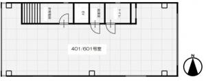 エイチツーオー第２ビル基準階図面