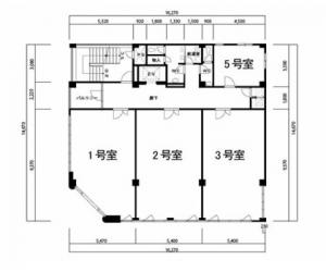 ＮＬＣ新大阪２号館基準階間取り図