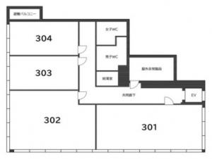 Ｇ＆Ｒビル３階間取り図