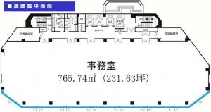 南海SK難波ビル基準階間取り図