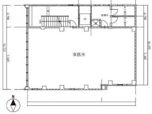 本町デビスビル基準階間取り図