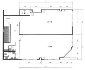 肥後橋ＩＫビル２階間取り図