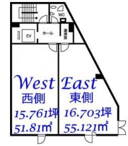 マヤビル第２（マヤビル第二）基準階間取り図