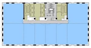 三宮ビル北館基準階間取り図
