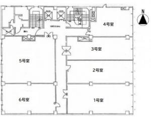 本町サザンビル基準階図面