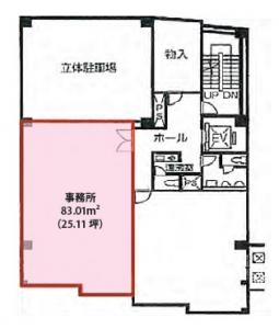 鵲森之宮ビル（カササギモリノミヤビル）南号室間取り図