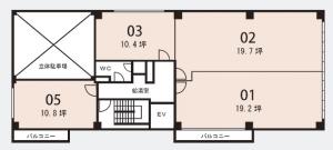 第１１マイダビル基準階間取り図