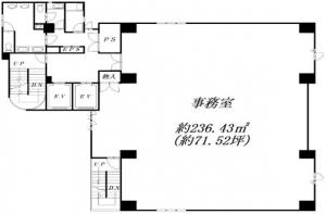 高六大阪ビル基準階図面