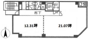 本町ギボ―ビル基準階図面