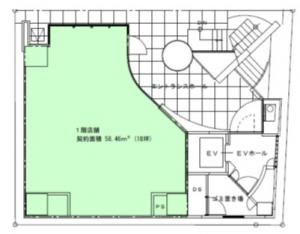 セピア心斎橋ビル１階間取り図