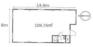 ｅ－ＦＩＴ　ＢＬＤＧ．（イーフィットビル）基準階間取り図
