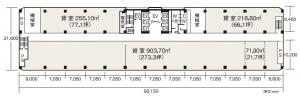 北阪急ビル基準階間取り図