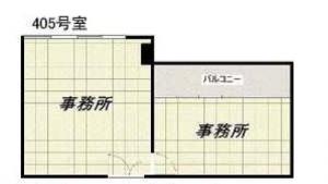 第三青山ビル間取り図　405号室