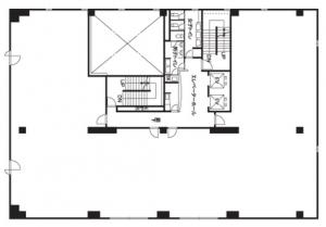 ネオフィス姫路南ビル基準階間取り図