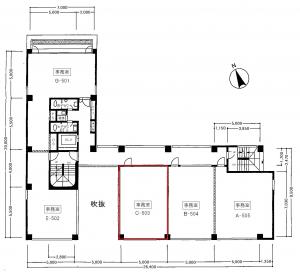 大阪司法ビル５階間取り図