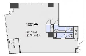 ＥＨＨ大手前ビル１０階間取り図