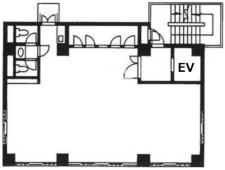 新宿中興ビル基準階図面