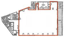 ジブラルタ生命原宿ビル基準階図面