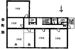 谷九ビル基準階図面