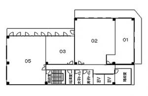 第８新大阪ビル基準階間取り図