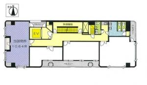 大手前田中ビル基準階間取り図